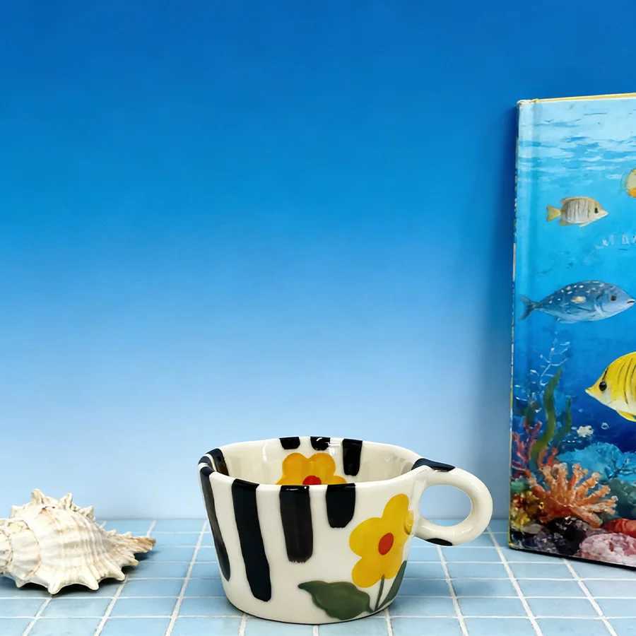 Ceramic cup Coffee cup Water cup Mug Tea cup Cup Light-luxury With lid No lid For tea Meeting room Office Personal H260323