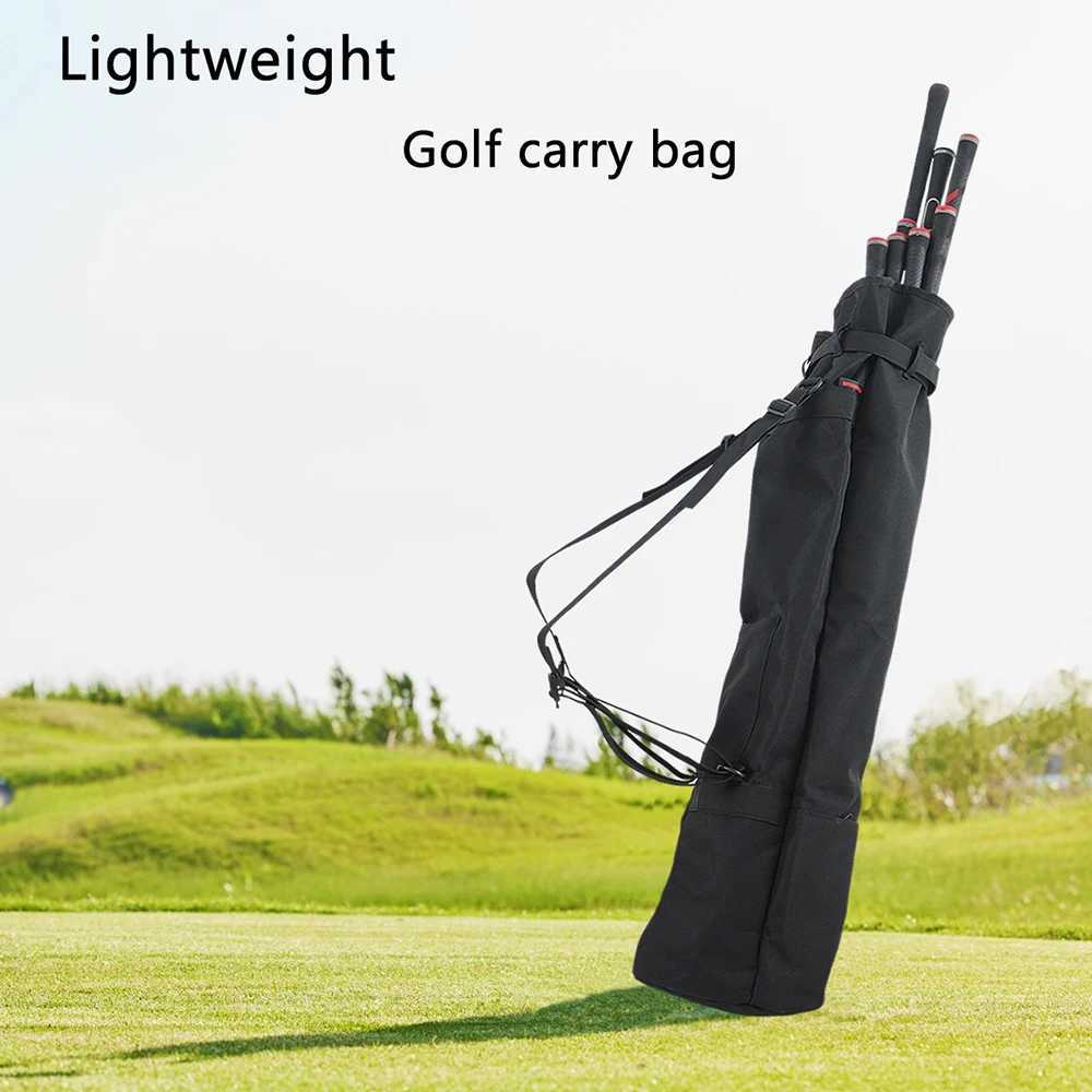 Lightweight Golf Carry Bag with Adjustable Shoulder Strap - Holds 8-10 Clubs Foldable Portable Golf Bag with Multiple Compartme D260323