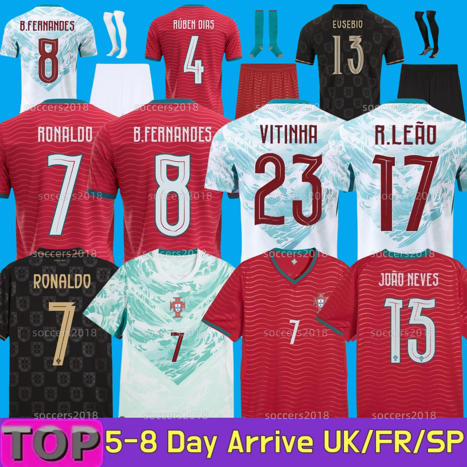 Portugal 2026 World Cup Soccer Jerseys ronaldo B.FERNANDES VITINHA JOAO NEVES R. LEAO MANE Al Nassr FC Portugieser RUBEN 25 26 2027 Portuguese football shirts Men kids