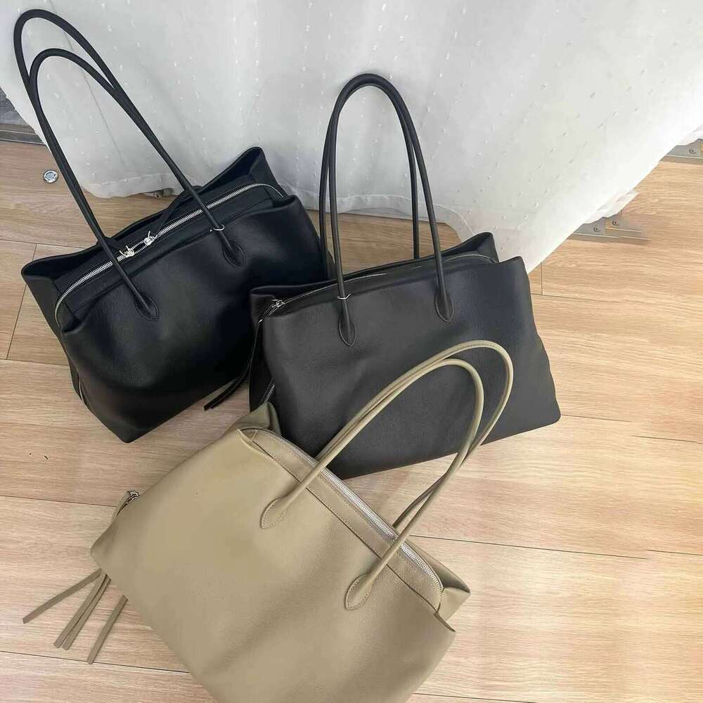Suede 40Cm Women's Tote 2025 Autumn And Winter New Frosted Cowhide Large Capacity Slack Vintage Handle Shoulder Bag