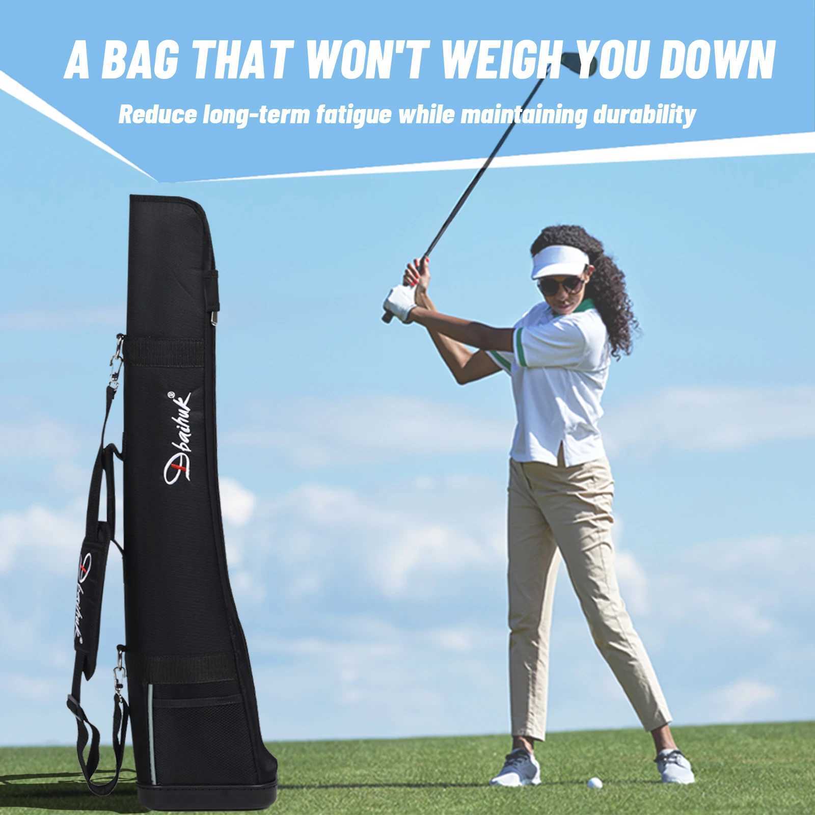 Dbaihuk Park Golf Bag Club Case Half Back Park Golf Club Storage Portable Golf Gun Bag D260323