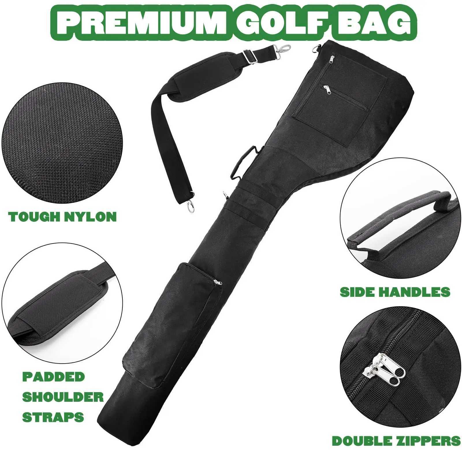 Golf Bag Oxford Cloth Golf Club Bag Super-capacity Foldable Storage Bag Outdoor Sport Bags For Golf Can Hold Sets Clubs D260323