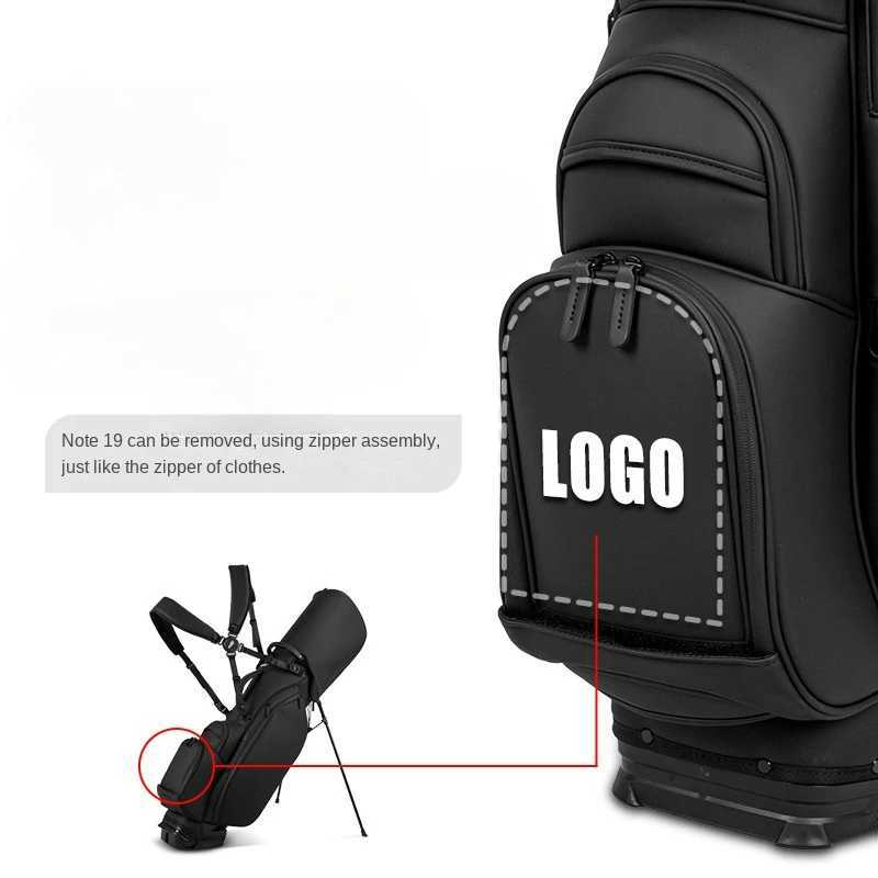 PLAYEAGLE Golf Stand Bag with Stand Lightweight Golf Bag for Men Multifunction PU Leather Golf Rack Bag D260323