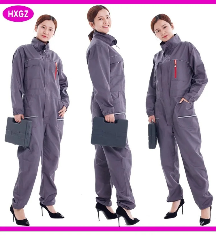 Mens Work Clothes Jumpsuit Hi Vis Labor Protection Clothing Welding Suit Car Repair Shop Technicians Large Size Overall 260323