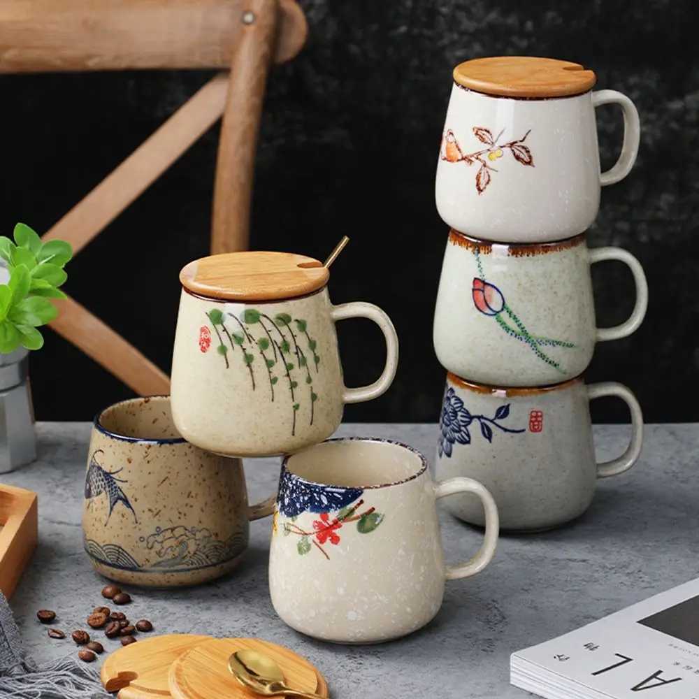 Glazed Retro Simple Nordic Ceramic Mug Creative Household Personalized Water Cup Coffee Cup H260323