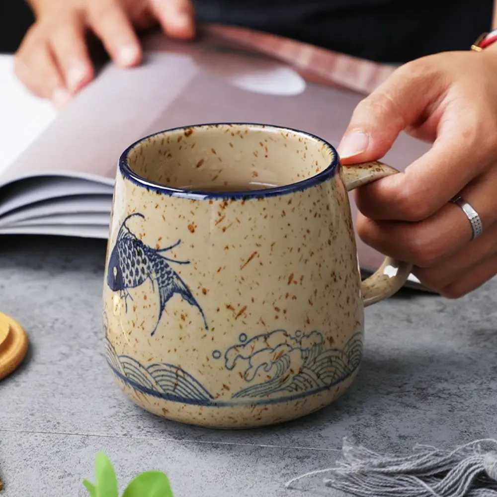 Glazed Retro Simple Nordic Ceramic Mug Creative Household Personalized Water Cup Coffee Cup H260323