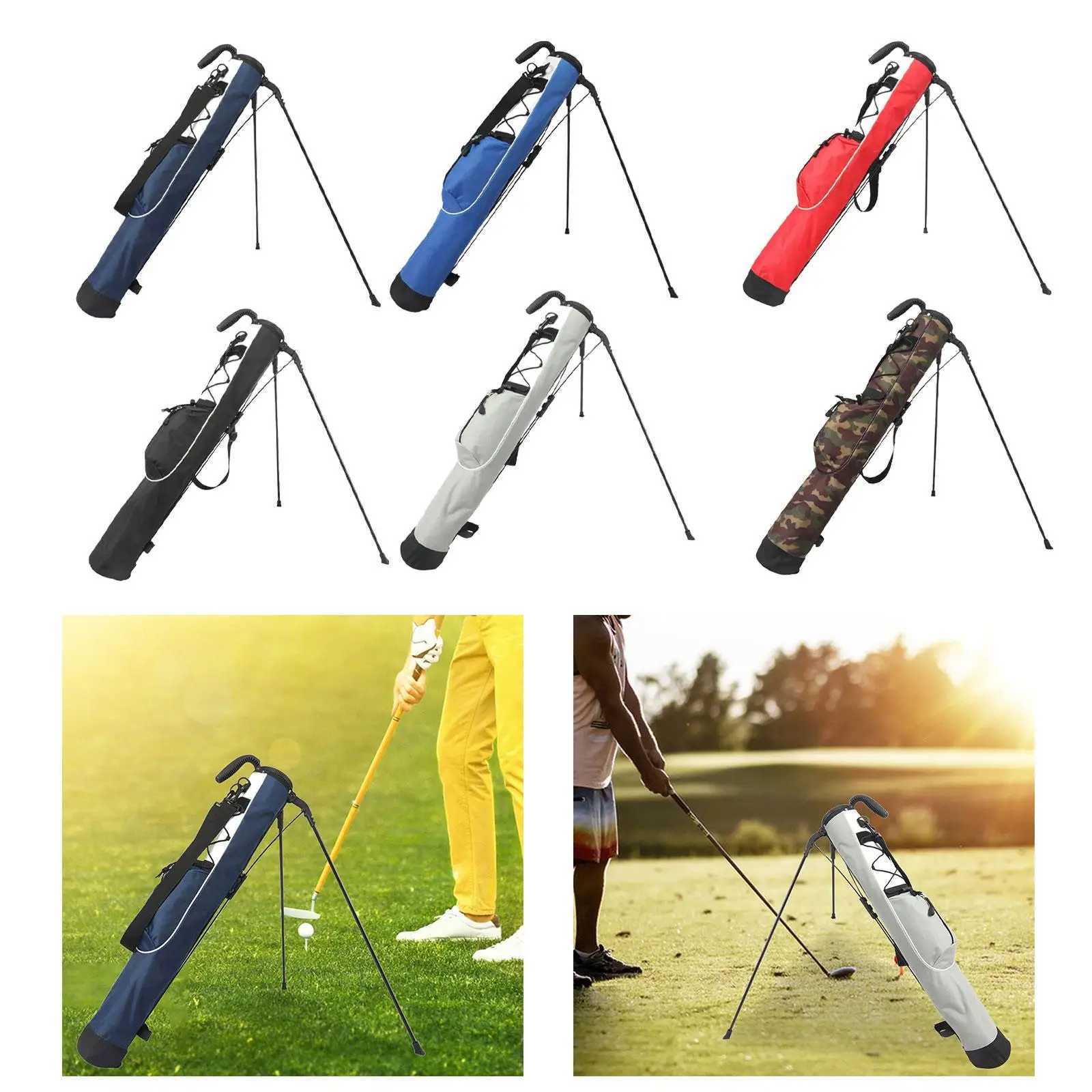 Golf Bag Golf Stand Bag Portable Storage Bag Lightweight Organizer Golf Carry Bag Golf Club Bag for Golf Supplies Golfer Gift D260323