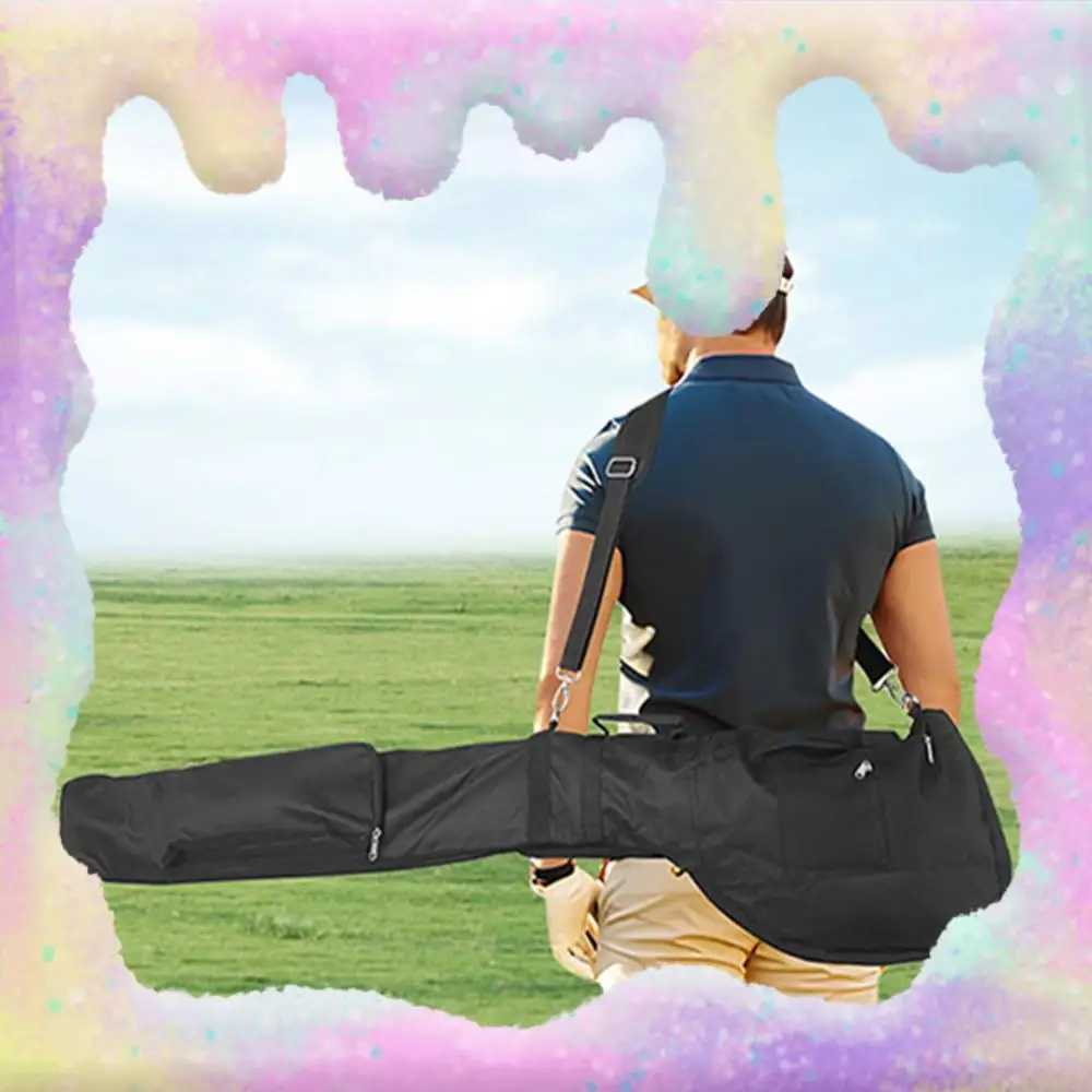 Golf Sunday Bag Foldable Mini Golf Bag Waterproof Golf Carry Bag Golf Club Travel Bag for 8-10 Golf Clubs D260323