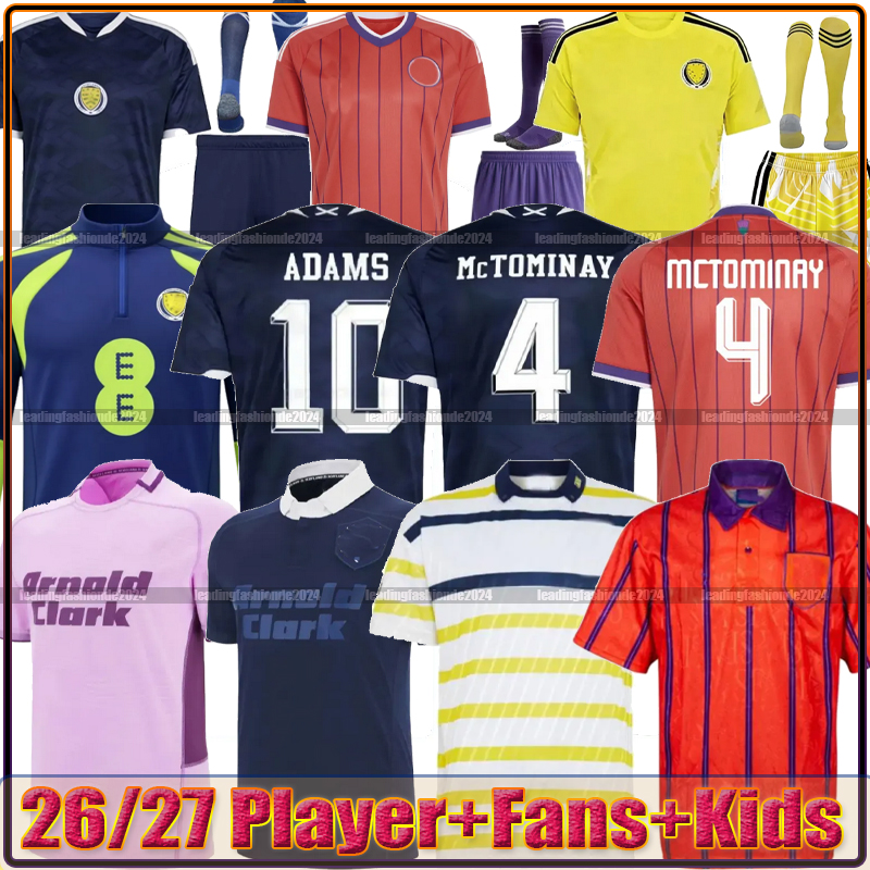Scotland football shirt kit 2026 World Cup Scotland Soccer Jersey away home TIERNEY ROBERTSON CHRISTIE McGREGOR McGINN McKENNA men women kids