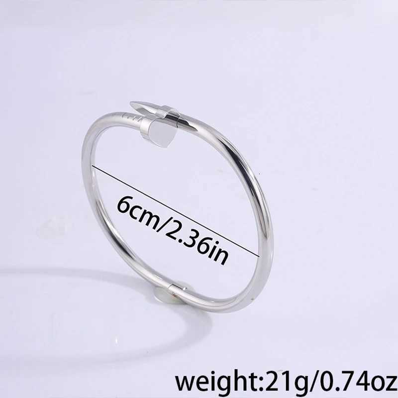 1Pcs Silver Stainless Steel Heart-shaped Women Advanced and Non Fading Titanium Steel Jewelry H260323 - view 5