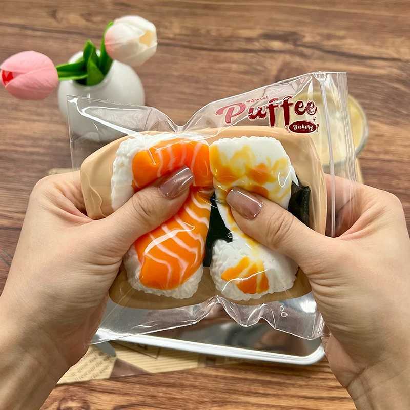 Sushi Combo Taba Squishy Handmade Creamy Soft Slow Rebound Stress Relief Fidget Toy Halloween Christmas Party Office Gift H260324