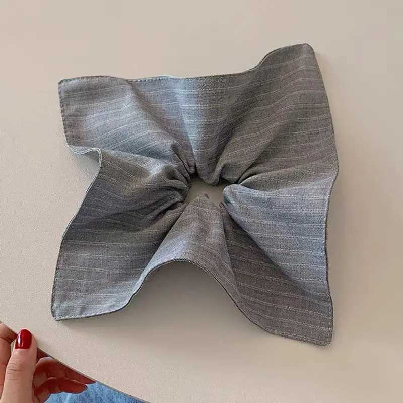 1/3pcs Korean striped fabric square scarf large intestine headband low temperament ponytail headband hair accessory H260324