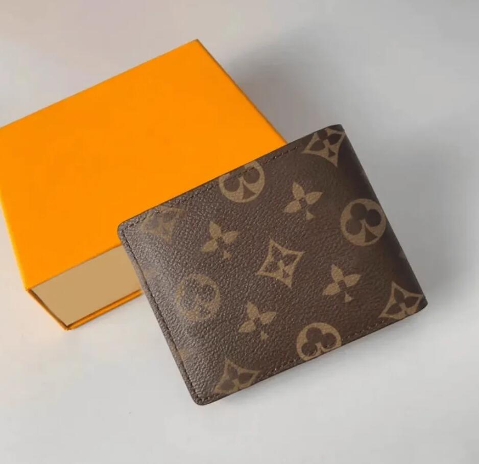 High quality Designers Luxury Genuine Leather Wallets cardholder France Paris plaid style luxurys mens designers women wallet Purse with M60223