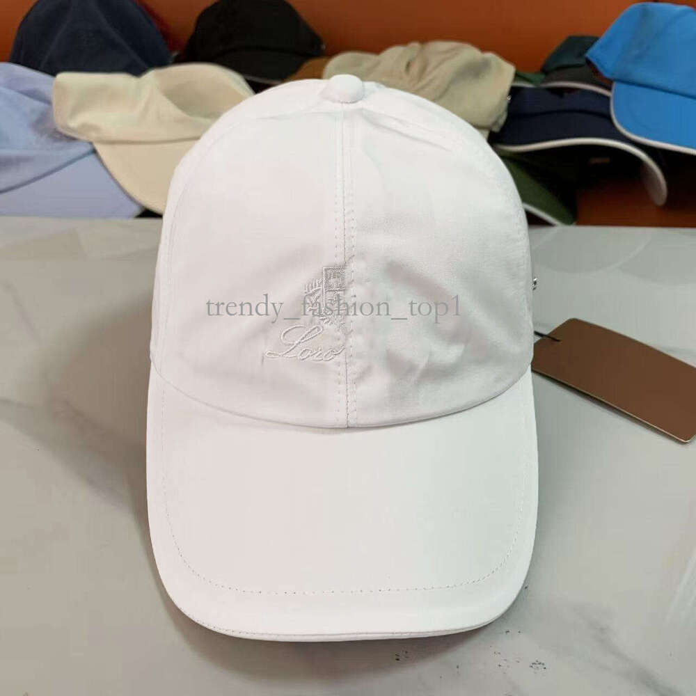 Loropianamen Cap Classic Embellished Lorro Piana Baseball Cap Curved Brim Adjustable Casual Streetwear Sun Hat Soft Fabric For Men And Women E0e