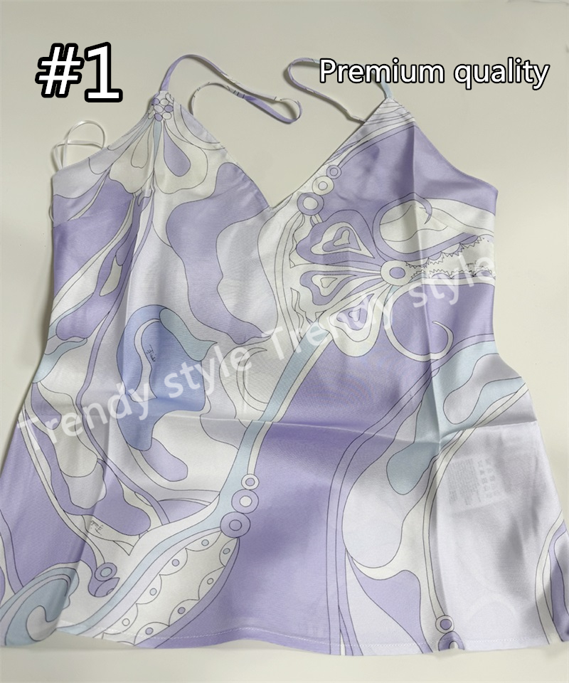 2026 NEW Silk clothing women top short pajama casual shirt vest luxury designer size s-xl