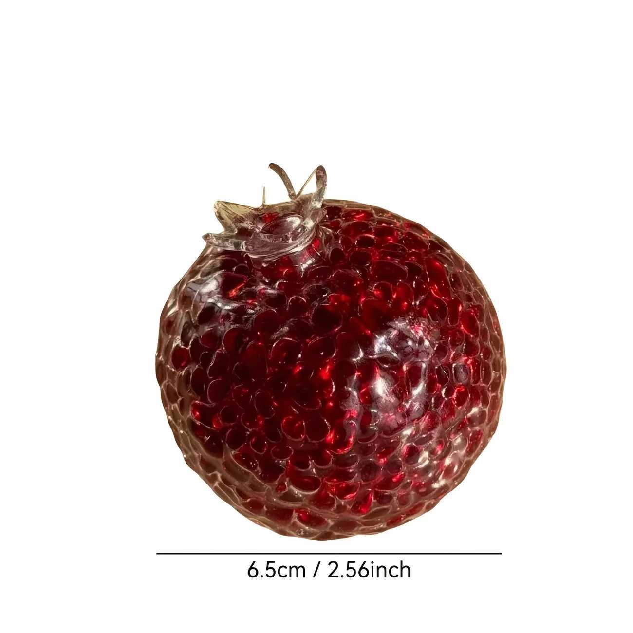 Handcrafted Pomegranate-Shaped Stress Relief Ball Creative Malleable Durable Acrylic Squeeze Toy Fun Novelty Holiday Party Gifts H260324