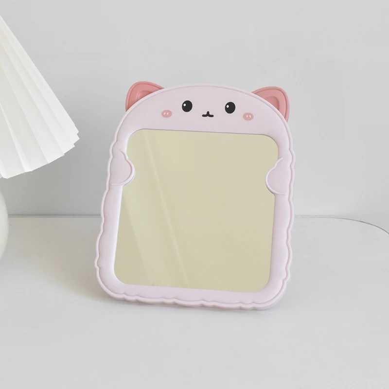 Mini Travel Mirror Portable Irregular Dorm Kawaii Mirror White Aesthetic Creative Espejo Maquillaje Luz House Accessories H260324