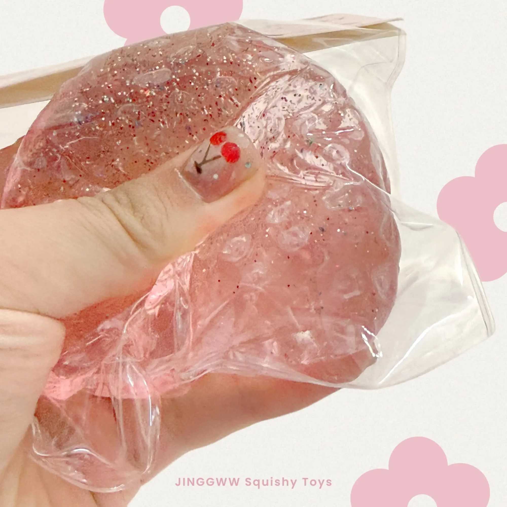 Big Strawberry Squeeze Taba Squishy Toy Kawaii Red Pink Squishies Fidget Toy Fruits Vegetables Soft Girl Birthday Gift Toy H260324