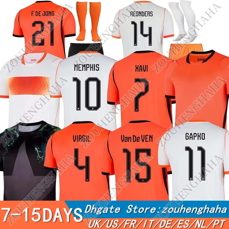 S-4XL 26 27 Netherlands soccer Jerseys 2026 2027 Holland Home Away Player Fans Men Kids Football Jersey Shirts Kit MEMPHIS VIRGIL DE JONG GAKPO MALEN DUMFRIES Van De Ven