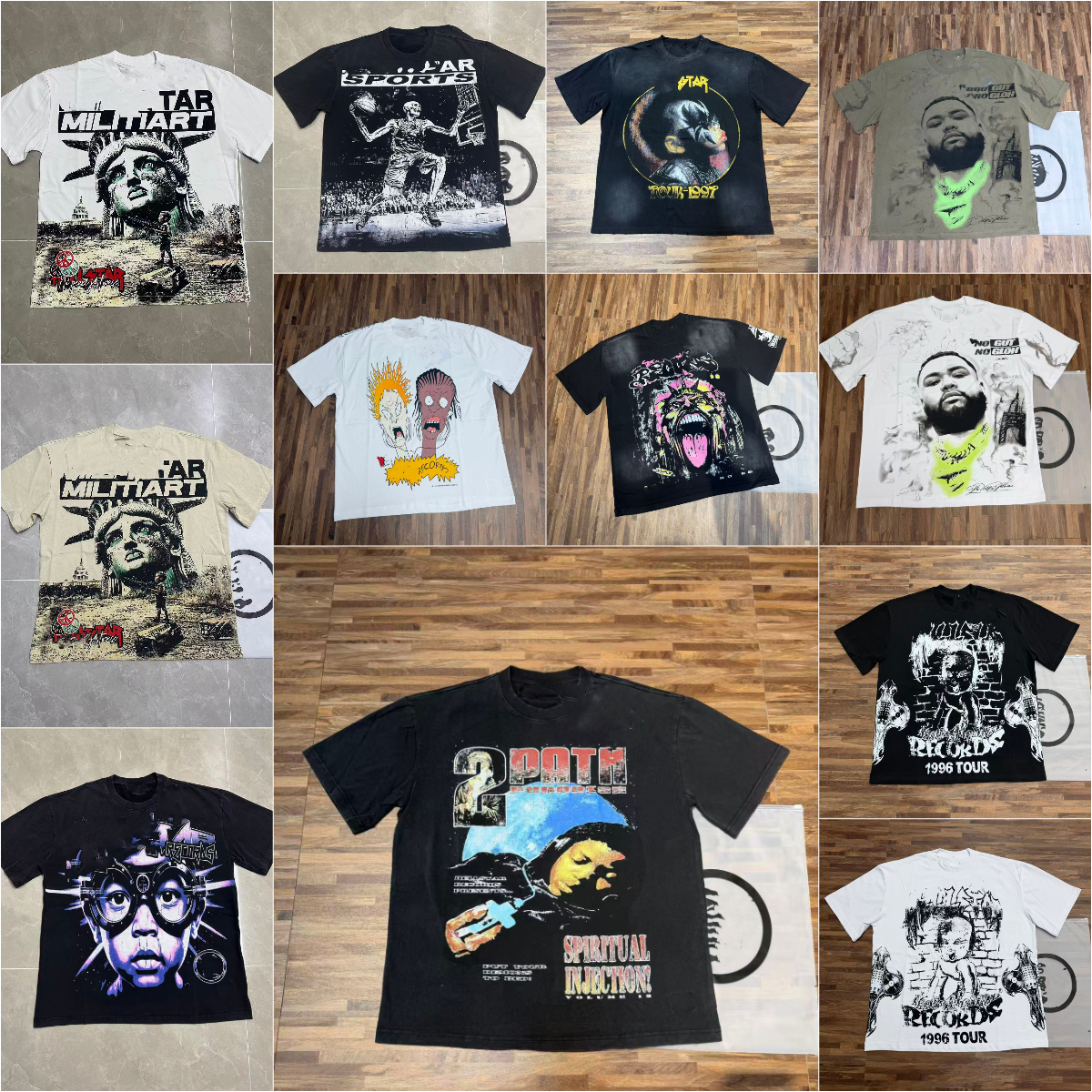 Designer t shirt mens tshirt Quality graphic tee Streetwear Hip Hop Fashion T Shirt Unisex hoodie Sleeve Tshirts Tops High Street Retro Women T-shirt helly