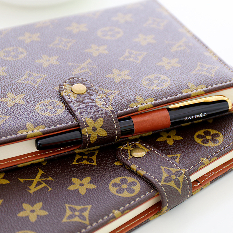 Wholesale A5 Notebook Simple and Thick B5 Soft Cover Retro Creative Business Notebook Small A6 Notepad Button Diary Notebook