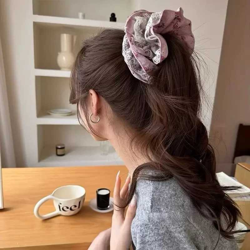 Gentle And Sweet Rose Lace Hairband Hair Accessories For Women H260324