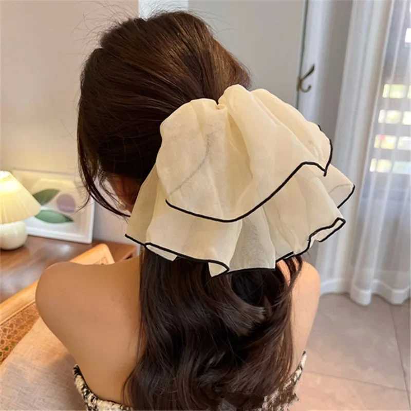 Muweordy Oversized Scrunchies Women Elastic Hair Bands Ponytail Holder Rubber Hairband Elegant Hair Rope Hair Accessory H260324