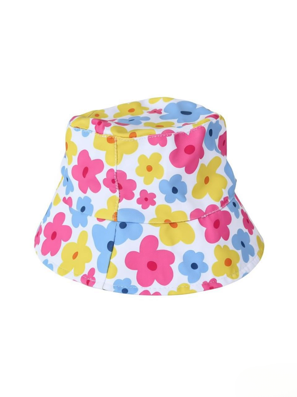 childrens printed fisherman hat flower printed small fresh beach shade hat basin hat outdoor travel hat