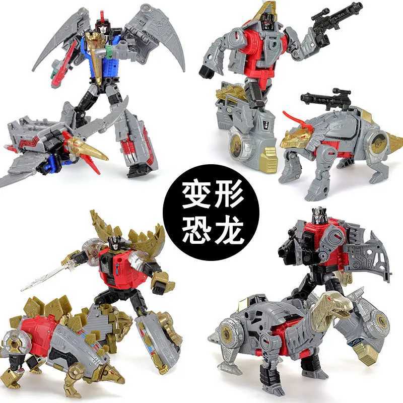 BPF Volcanicus 5IN1 Combine Robot Dinobot Transformation Toys Dinosaur Deformation Grimlock Swoop Sludge Slag Snarl Figure Model W260324