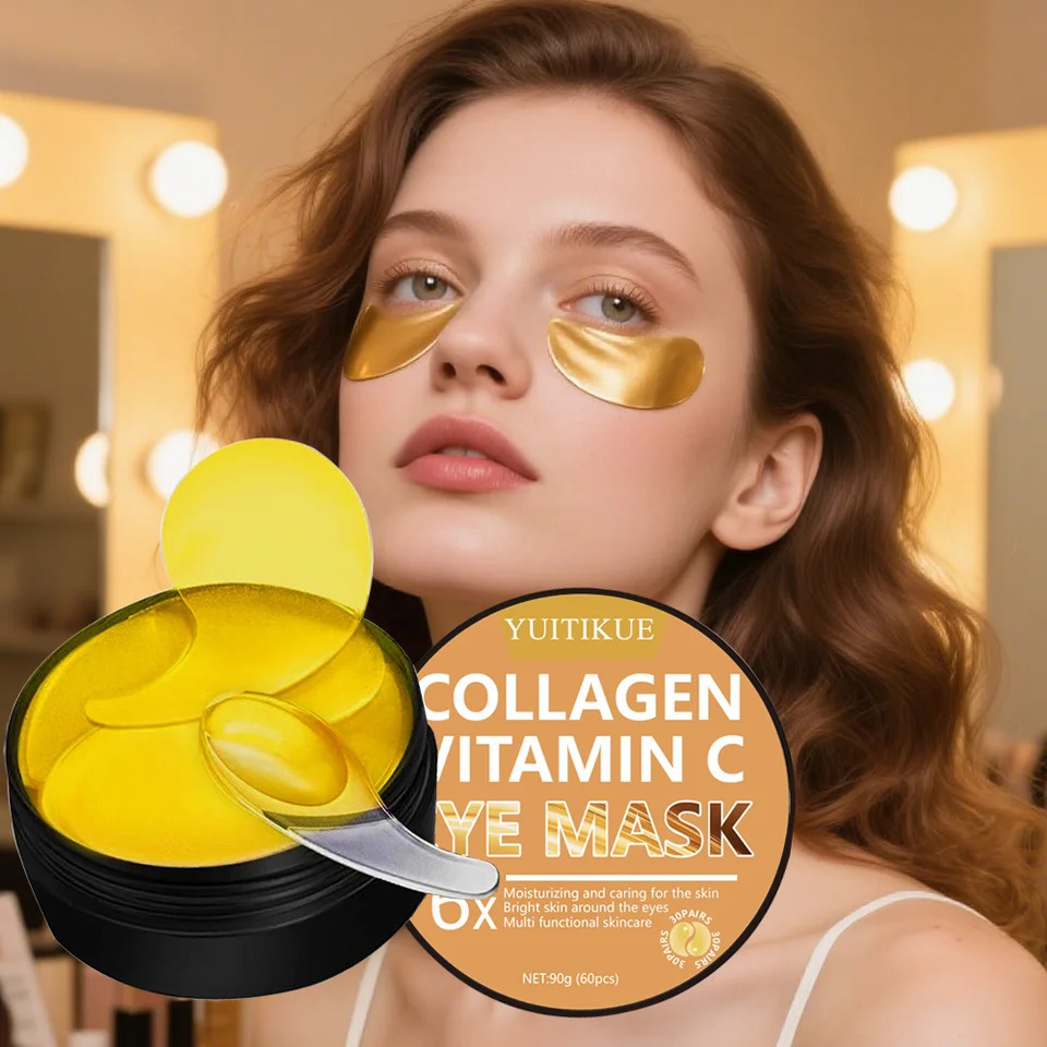 YUITIKUE Collagen Eye Mask 6x with Extra Serum - Skin-Friendly Fast Absorbing Deep Hydrating Care 90g Jar 260318