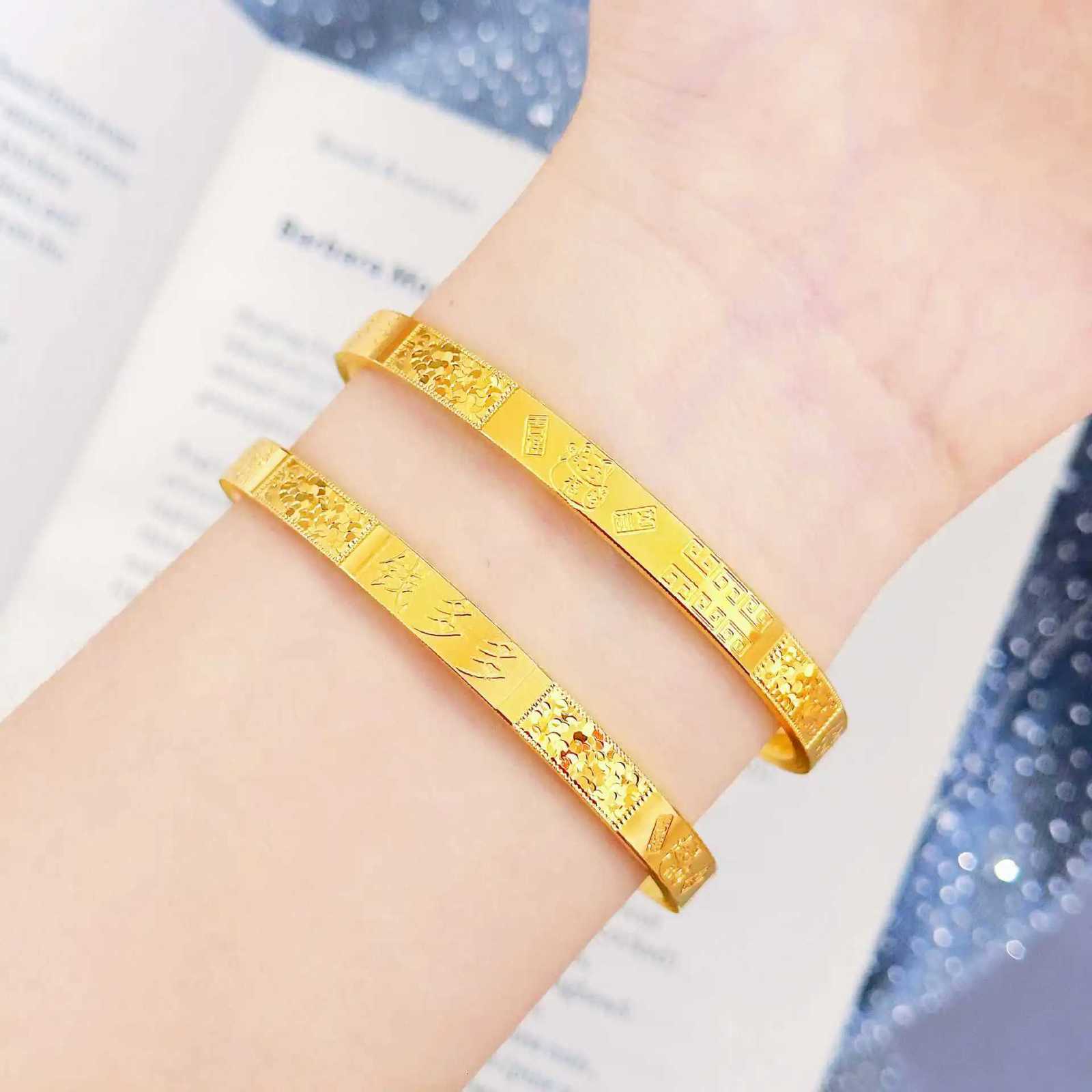 Fashion Ice Crushed Money Plenty Closed Women 24K Gold AU999 Unique Flattering H260323 - view 5