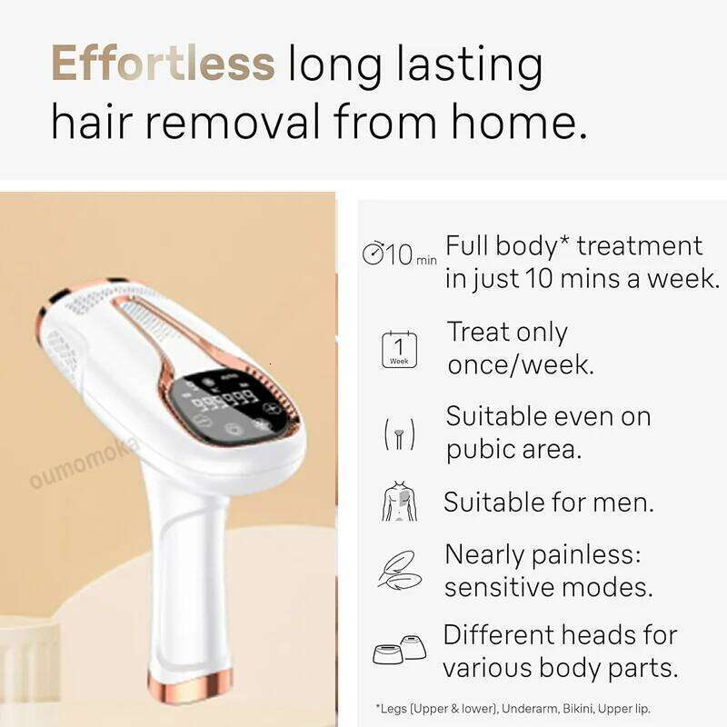 Body Bikini IPL 999,999 Flashes Depilator Pulses Permanent Laser Epilator Painless For Women Hair Removal Home Use Devices 26L0324