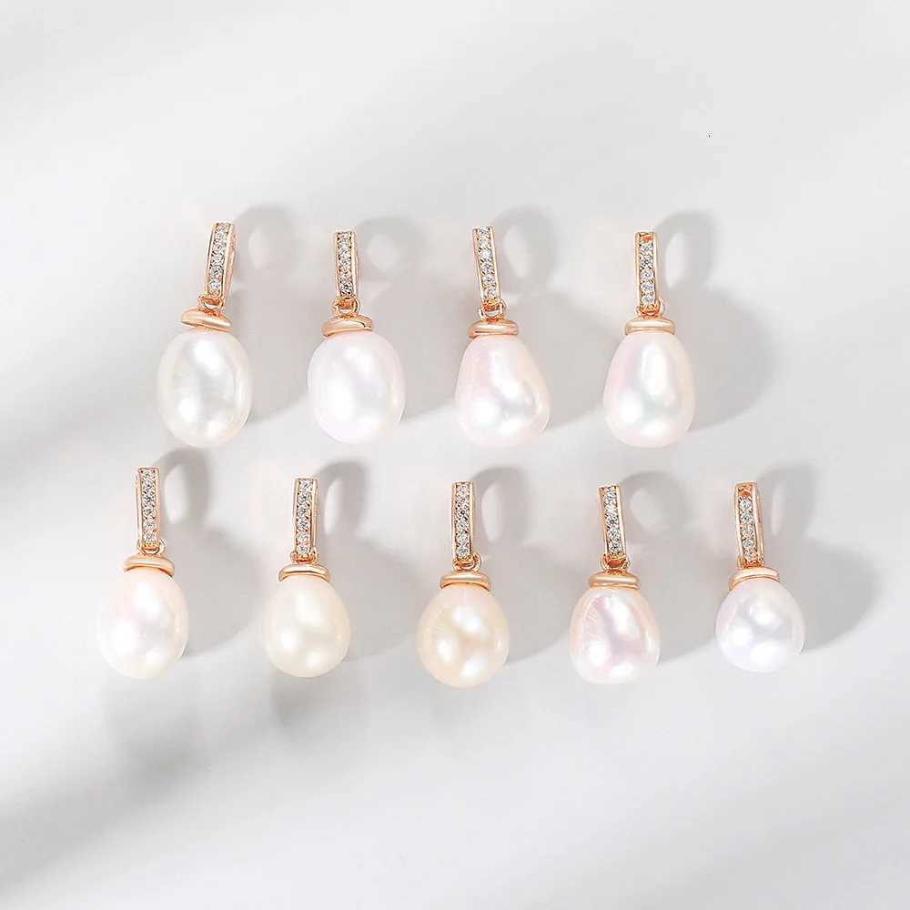 LAMOON Freshwater Pearl 925 Sterling Silver Pendant Necklace For Women 18K Rose Gold Plated Pearl Necklace Fine Jewelry LMNI047 H260324 - view 7