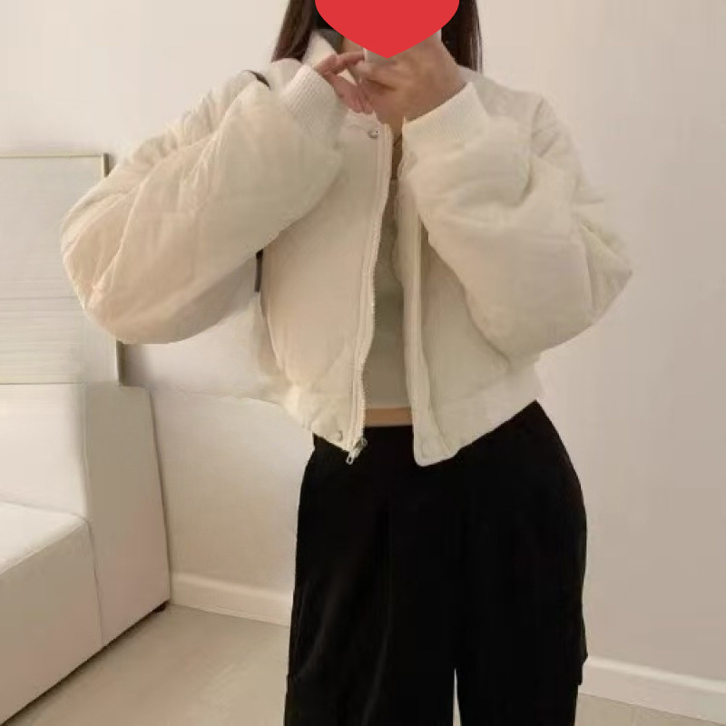 PYMQR Star Embossed Thumb Clip Cotton Thickened Thermal Jacket Coat Winter Streetwear Y2K Hip Hop Female Clothing Wholesale 240819