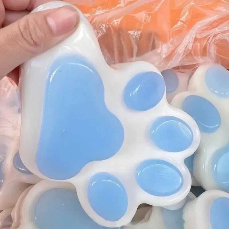 14cm Jumbo Soft Squishy Cat Paw Stress Relief Toy Slow Rising Fidget Sensory Toys for Adults Kids Anxiety Relief Squeeze Gifts H260324
