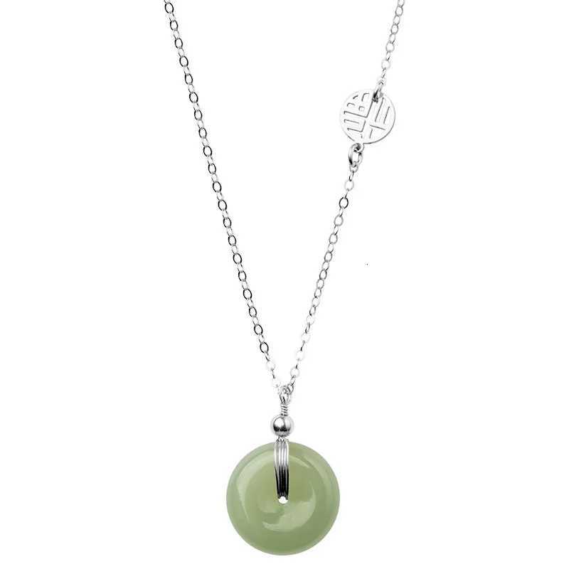 VENTFILLE Elbow Bead Chain Hetian Jade Necklace for Women Girl Gift Fresh Temperament Ins Fashion Peace appiness Jewelry H260324 - view 7