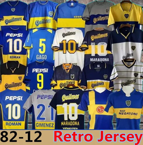 97 98 Boca Juniors Retro 1981 Soccer Jerseys 2005 100TH Maradona ROMAN GAGO 99 Football Shirt classic 00 01 02 03 04 05 06 Camiseta Futbol vintage 81 84 95 96 99 11 12 13 14 15