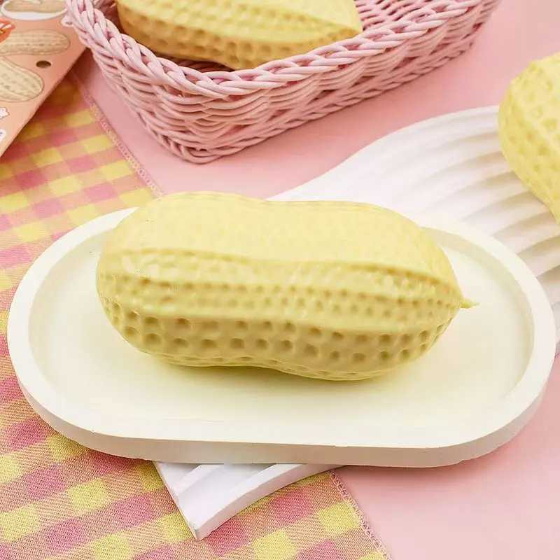 Peanut Stress Ball Crunchy Squeeze Ball Squishy Toy Buttery-Soft Feel Fidget Toy ASMR Sensory Anti Stress Toys for Kids Adults H260324