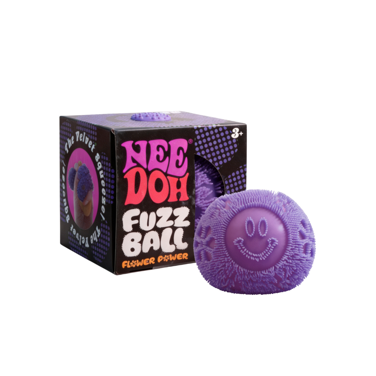 6 5Cm Needoh Flower Fuzz Ball Squeeze Soft Squishy Office Anxiety Stress Relief Sensory Quick Rebound Fidget For Kids And Toys