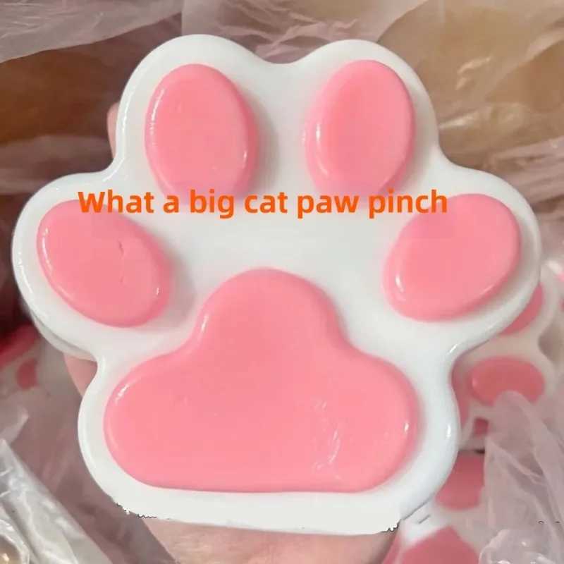 14cm Jumbo Soft Squishy Cat Paw Stress Relief Toy Slow Rising Fidget Sensory Toys for Adults Kids Anxiety Relief Squeeze Gifts H260324