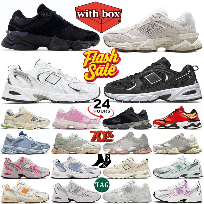 With box designer for men women daily outfit running shoes leather mesh Triple Black White Grey Blue Pink Green mens trainers outdoor sneakers size 36-46.5