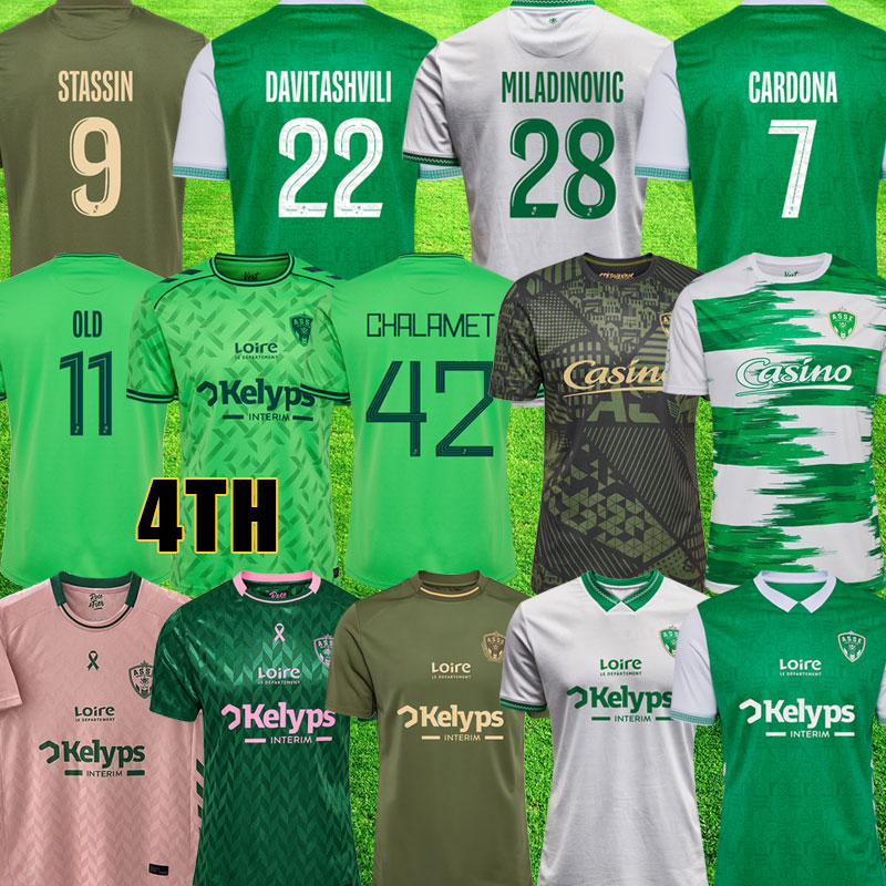 25 26 maillots Fourth AS Saints Etienne Soccer Jerseys 2025 2026 Pre Match maillot ASSE Special Etienne STASSIN Football shirts equipment boutique des verts