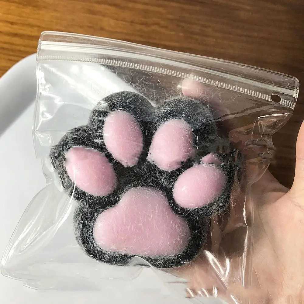 Novelty Super Large Cat Paw Squeeze Kneading Silicone Cartoon Fidget Colorful Soft Cat Paw Pinch Practical Jokes H260324