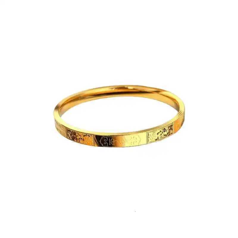 Fashion Ice Crushed Money Plenty Closed Women 24K Gold AU999 Unique Flattering H260323 - view 6