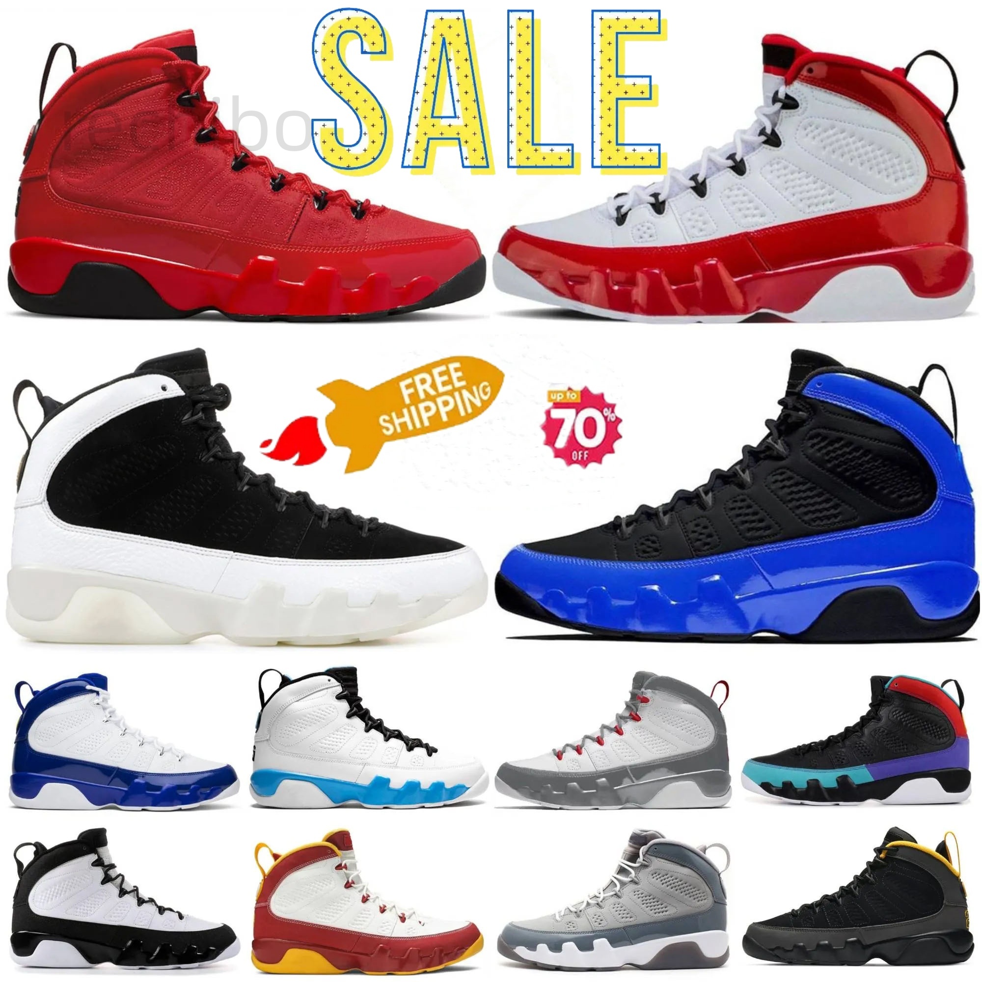 Basketball Shoes j9 IX 9S Designer Mens runing shoes Gold Blue Gym Chile Red UNC Cool Particle Grey Racer Blue Statue Anthracite Sport Sneakers Trainers