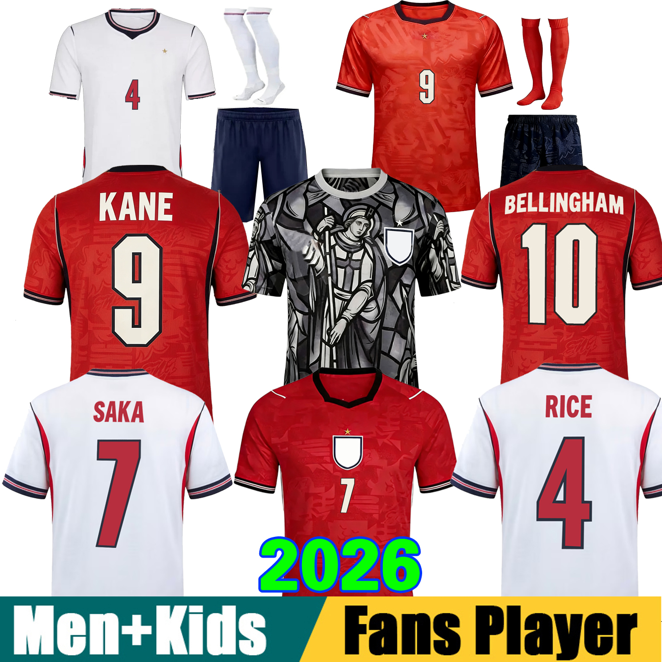 2026 FODEN Soccer Jersey Men Kids KANE BELLINGHAM MAINOO BOWEN RICE GORDON PALMER PICKFORD Football Shirt