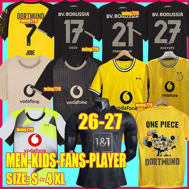 Dortmunds Trikot 26 27 Soccer Jerseys BVBs Special HALLER 2026 SABITZER Football Shirt ADEYEMI BRANDT All Black MOUKOKO MALEN JOBE Men Kids Kits