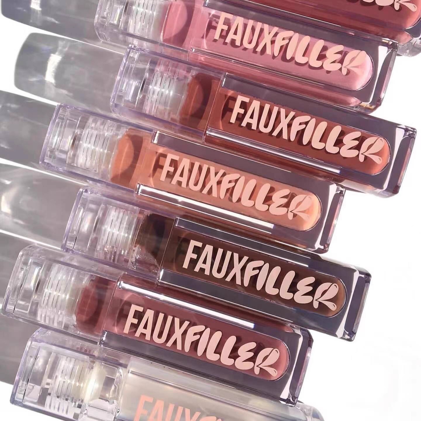 Huda Beauty Lip gloss 3.9ml Faux Filler Extra Shine Lipgloss Brillant Liquid Lipstick Lip Plumper Brand Lipbalm Moisturizing Glitter Beauty Cosmetic Makeup