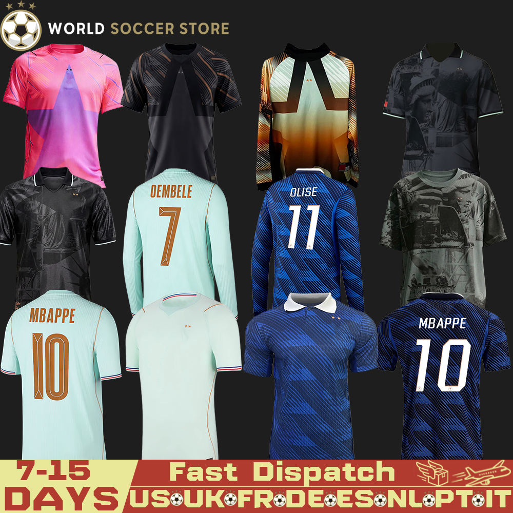 3XL 4XL France World Cup 2026 Soccer Jerseys maillot France MBAPPE French football shirts EKITIKE CAMAVINGA maillot DEMBELE kit hommes enfants MEN kids GK uniform