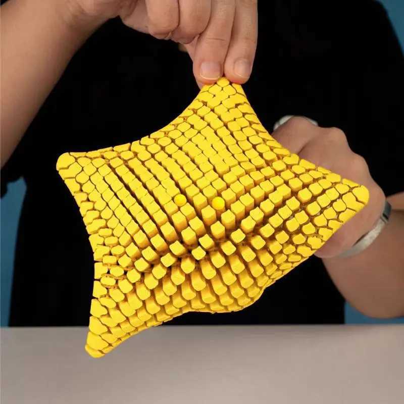 3D Printed Articulated Starfish Stress Relief Toy Flexible Fidget Toy Movable Joints Decompression Toy Marine Animal Desk Decor Z260324